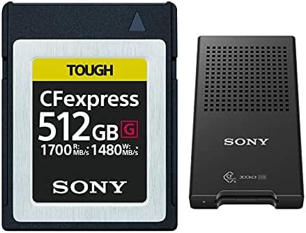 Sony 512GB Tough CEB-G Series CFexpress Type B Memory Card with Sony ...