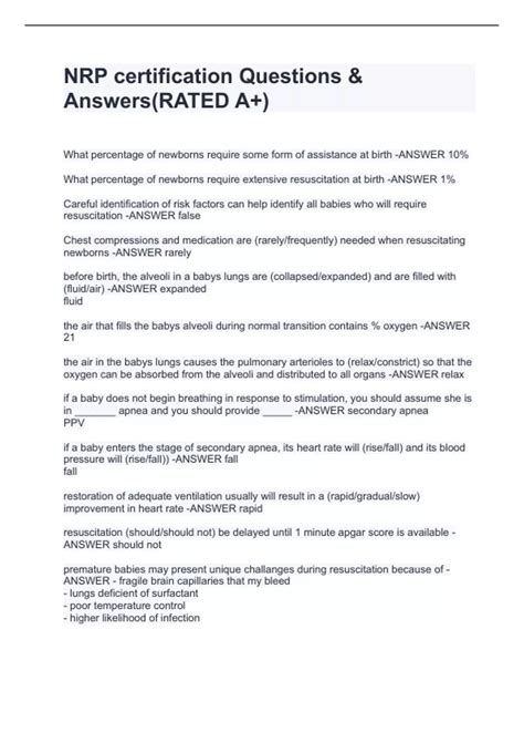 What Is Nrp Certification