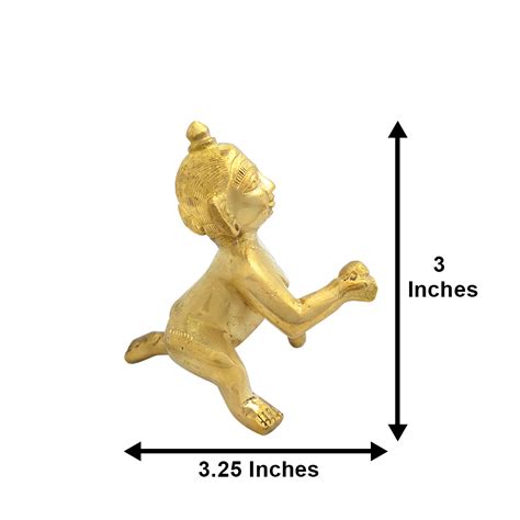 Brass Laddu Gopal Krishna Thakurji Statue online