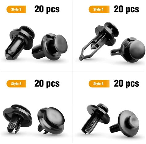 Buy GOOACC GRC-30 120PCS Car Retainer 6.3mm 8mm 9mm 10mm Expansion ...