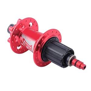 Bicycle Cycling Rear Hub Thru Axle Quick Release Axis Seat Adapter Red ...