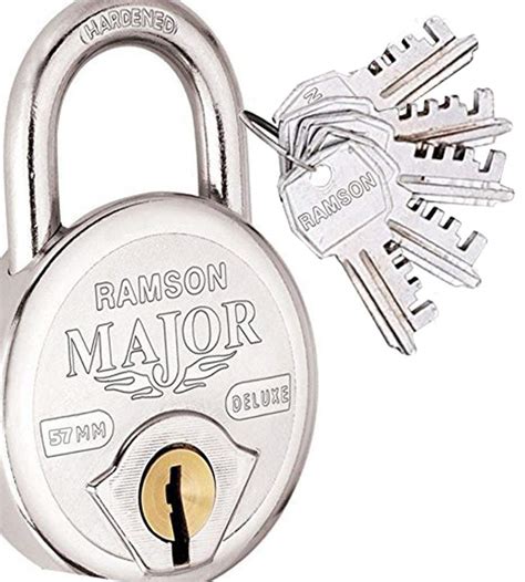 Ramson MAJORDX_Parent Key, 7 Lever Double Lock (Silver, Painted Finish ...