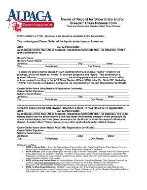 Fillable Online Owner of Record Form - SaffSite Fax Email Print - pdfFiller