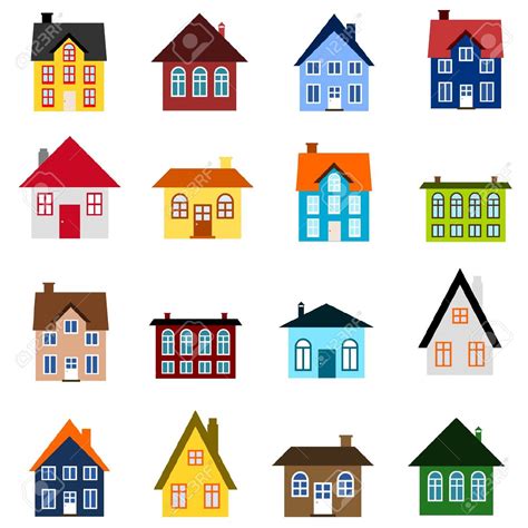 Coloured houses clipart 15 free Cliparts | Download images on ...