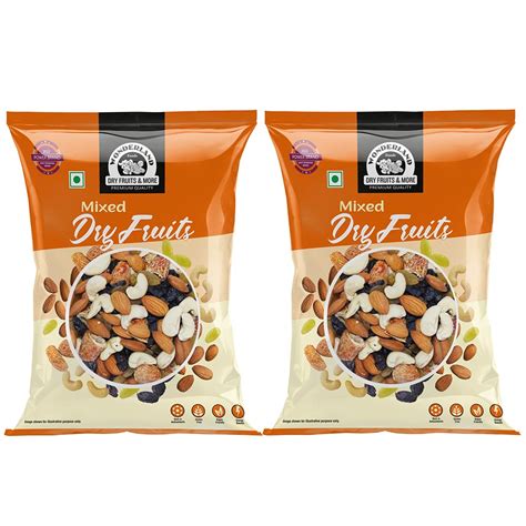 Wonderland Foods 400g (200g X 2) Platinum Mix Dry Fruits (Panchmewa ...