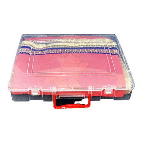 Buy Nakoda Dulhaniya Transparent Plastic Container/ Saree Storage Box ...