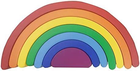 Firstcry Intelliskills Intelliskills Premium 7 Pcs Wooden Rainbow ...