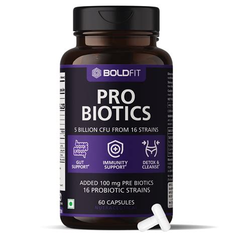 Buy Boldfit Probiotics Gut Health Supplement 5 Billion CFU For Men ...
