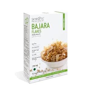 SKYROOTS Bajra Flakes 500g | Naturally Gluten-Free Millet Flakes | High ...