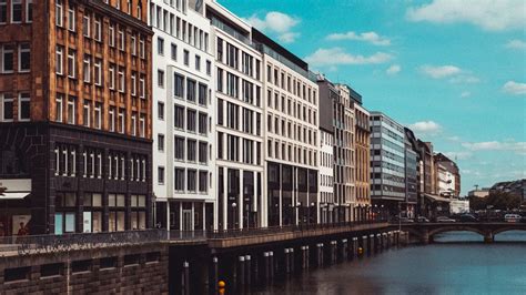 Download wallpaper 3840x2160 buildings, architecture, bridge, river ...