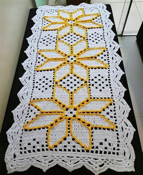 Crochet Table Runner Free Instructions 的图像结果