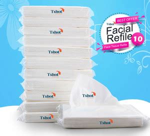 Tshot Facial Tissue Refill Tissues Travel for Car & Purse 2 Ply Pack OF ...
