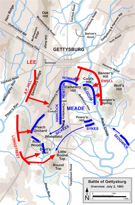 Gettysburg Map July 2 at Amanda Litherland blog