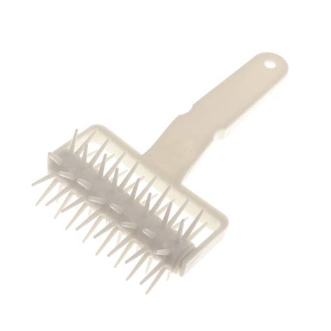 Buy HEMOTONPlastic Baking Spike Roller Pastry Pizza Dough Docker Roller ...