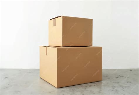 Stacked cardboard boxes | AI-generated image