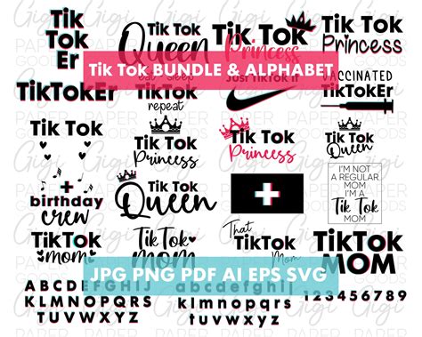 Tik Tok Style Alphabet SVG Tik Tok SVG SUPER Bundle, Tik Tok Font, Tik Tok Svg, Best of Tik Tok ...