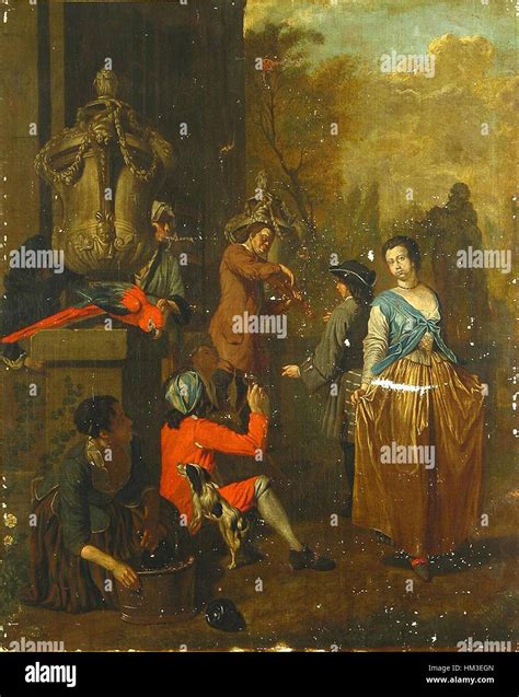 'Dance' by Jan Josef Horemans the Elder is an 18th-century oil painting ...