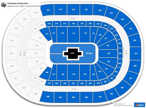 KeyBank Center Concert Seating Chart - RateYourSeats.com