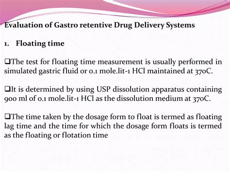 Gastroretentive Drug Delivery System | PPTX