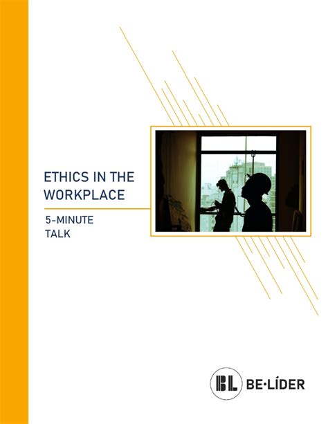 Ethics in the workplace ⭐️ 5-Minute Talk