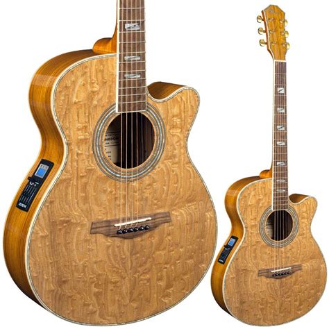 Buy Lindo PBEQ Piebald Burl Ash Electro-Acoustic Guitar with Integrated ...