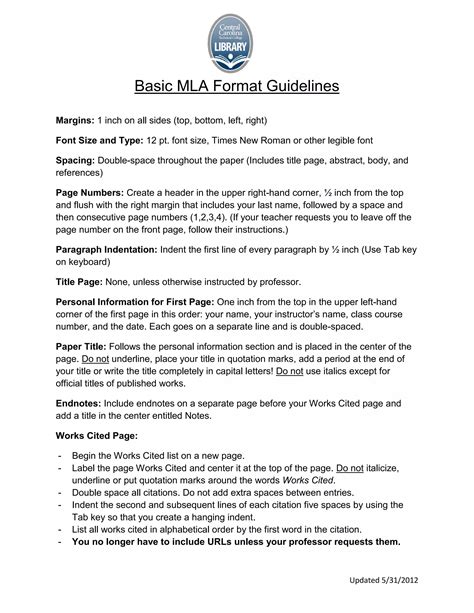 Image result for MLA Format Instructions