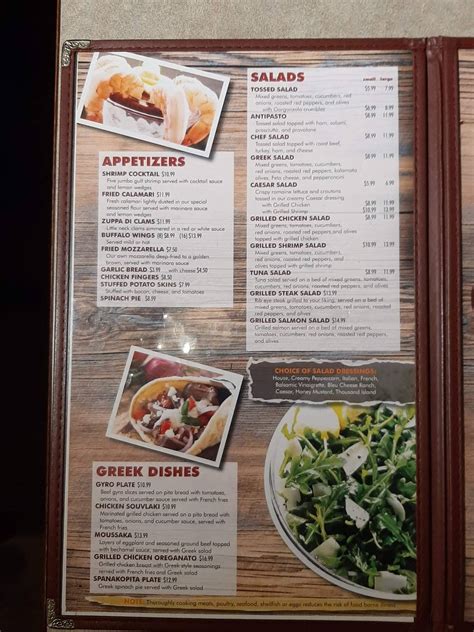 Menu at Teddy B's Restaurant & Pizzaria, Bethany