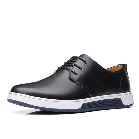 Calceus Men's Business Casual Leather Shoes, Comfortable Lace Up Oxford ...