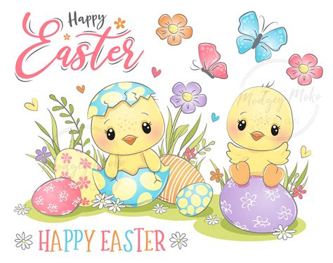 Logo Happy Easter Clipart