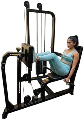 Bodylean Fitness Seated Leg Press Machine Pin Loaded , Black ...