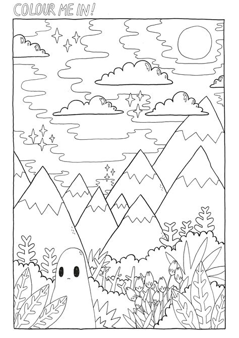 Printable Aesthetic Coloring Pages