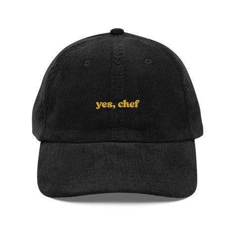 Yes, Chef Embroidered Corduroy Hat | Baseball Cap | Entertainment - Etsy