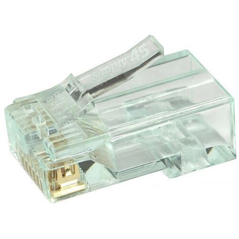 Buy in India Simply45 Pass-Through Cat6 UTP RJ45 Connector (Green Tint ...