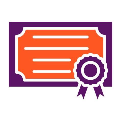 Certificate - Free education icons