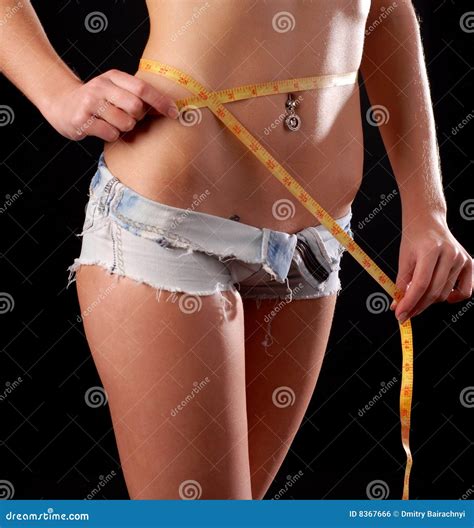 Female Waist and Tape Measure Stock Photo - Image of shape, line: 8367666