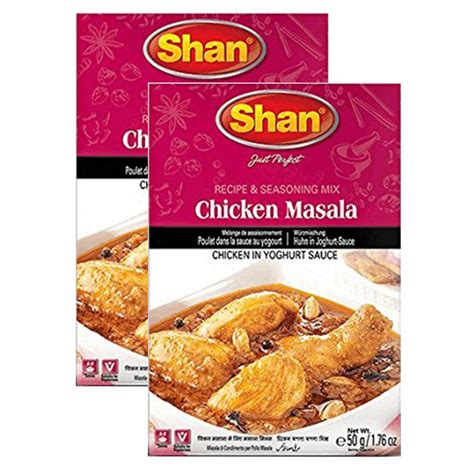 Shan Chicken Masala, 1.76 oz ℮ 50 g, 2 Pack : Amazon.in: Grocery ...