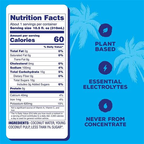 C2O Pure Coconut Water 10.5 oz (Pack of 24) – Oasis Snacks