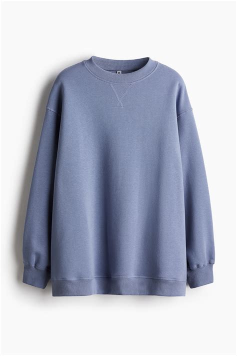 Oversized Sweatshirt - Light dusty blue - Ladies | H&M PH