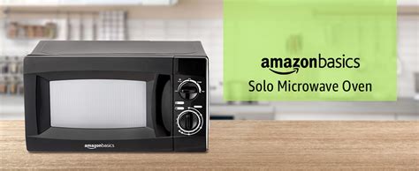Amazon Basics 20 L Solo Microwave Oven (Black) : Amazon.in: Home & Kitchen