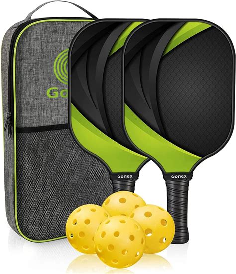 Gonex Pickleball Paddles, Pickleball Set of 2, USAPA Graphite ...