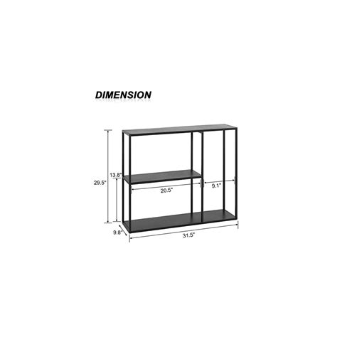 Buy HDANI Console Table, Narrow Entryway Table, 3 Tier Metal Hallway ...