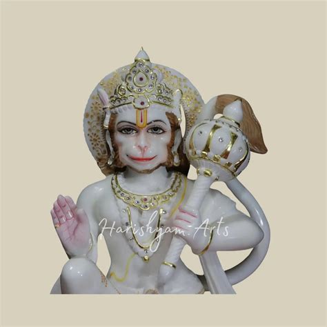 15" marble Lord hanuman murti