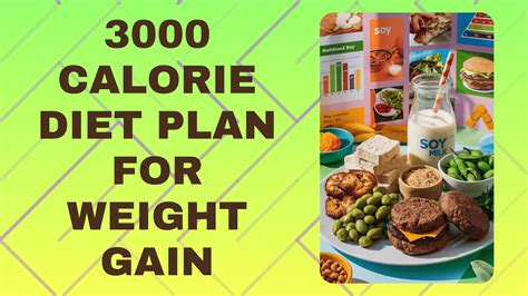 3000 Calorie Diet Plan for Weight Gain with Tips | Livofy