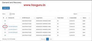 SOP for GST Demand creation, Set off & Temp ID creation (DRC-07 ...