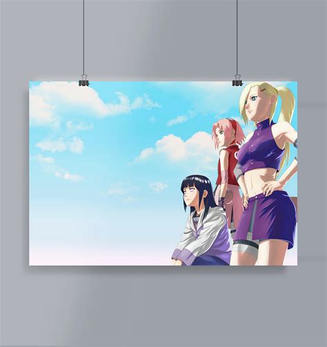 Hinata Ino Sakura Poster Landscape Nartuto – Mangastore