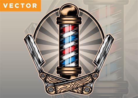Barber Shop Pole Vector Graphic by WODEXZ · Creative Fabrica