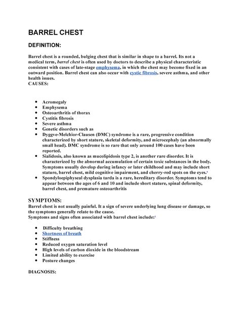 Barrel Chest - BARREL CHEST DEFINITION: Barrel chest is a rounded ...