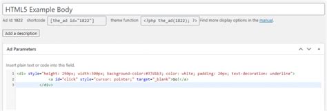 Image result for HTML Ad