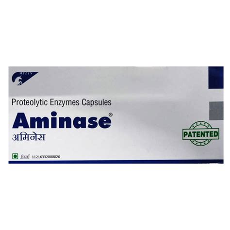 Buy Aminase Capsule | 19 Minutes Delivery | Apollo Pharmacy
