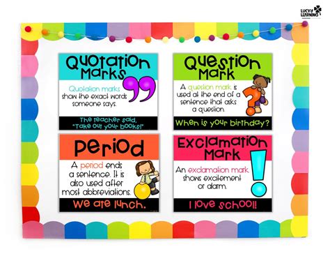 Why Punctuation Matters in Early Elementary Classrooms | Lucky Learning ...